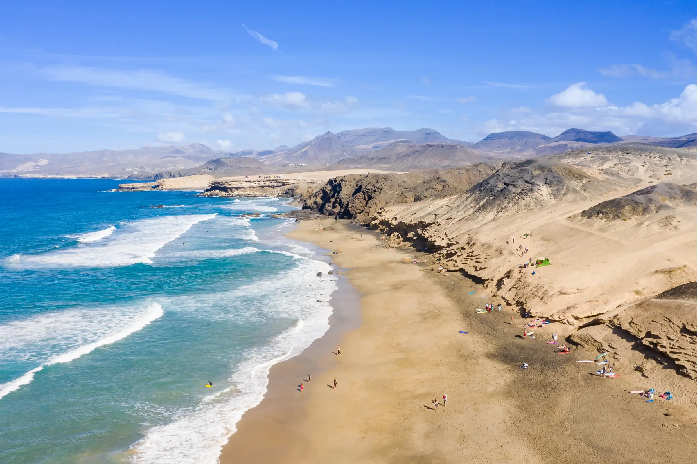 Playa del Viejo Reyes, La Pared, Fuerteventura — real surf photograph, not camp accommodation