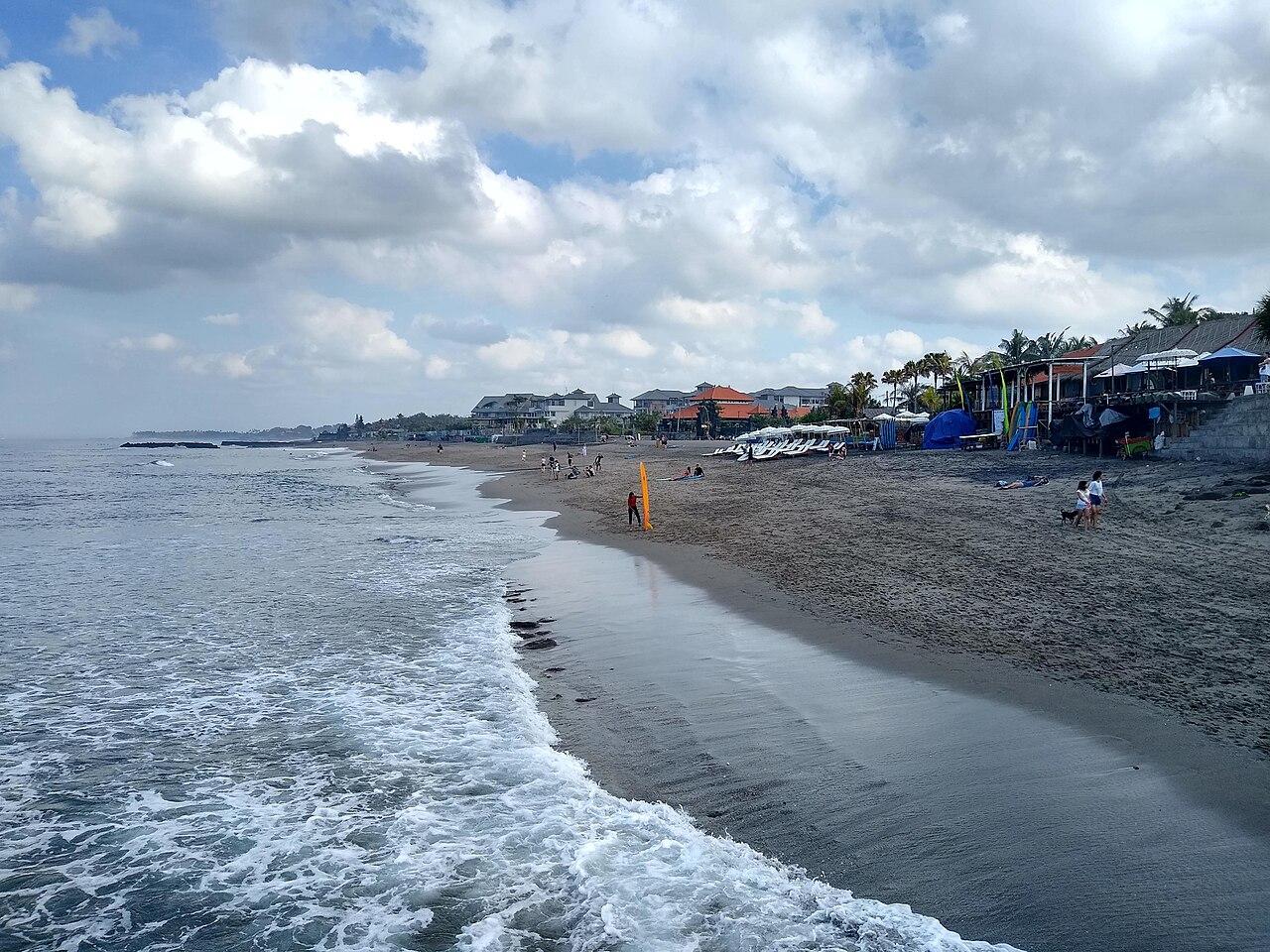 Canggu beach, Bali — real area photograph, not camp accommodation