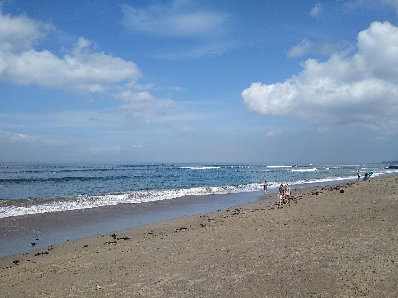 Canggu beach, Bali — real area photograph, not camp accommodation