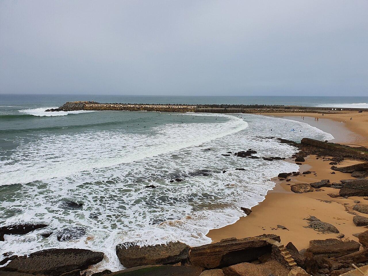 Praia dos Pescadores, Ericeira — real area photograph, not camp accommodation
