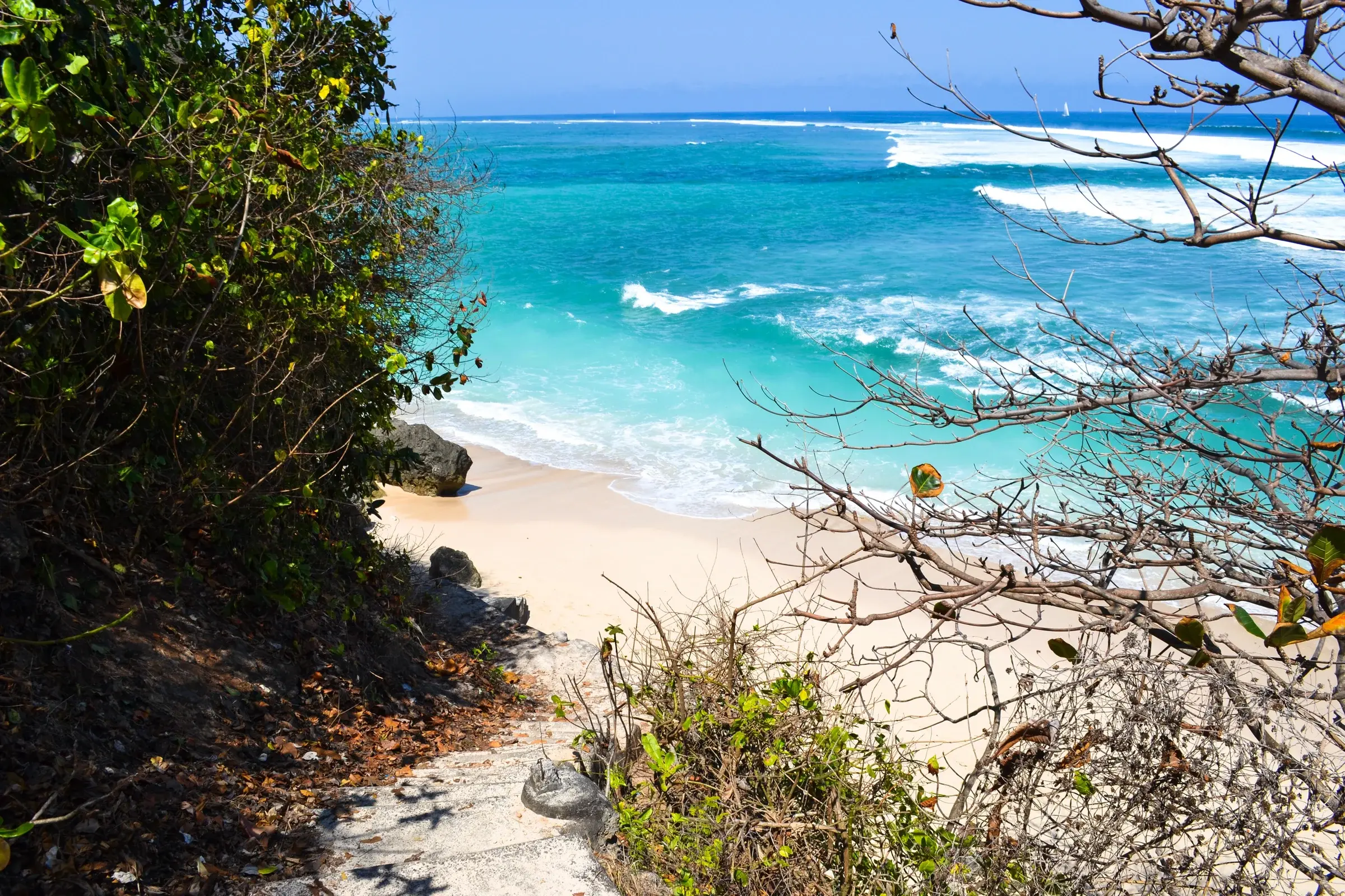 Green Bowl Beach, Bali — real area photograph, not camp accommodation