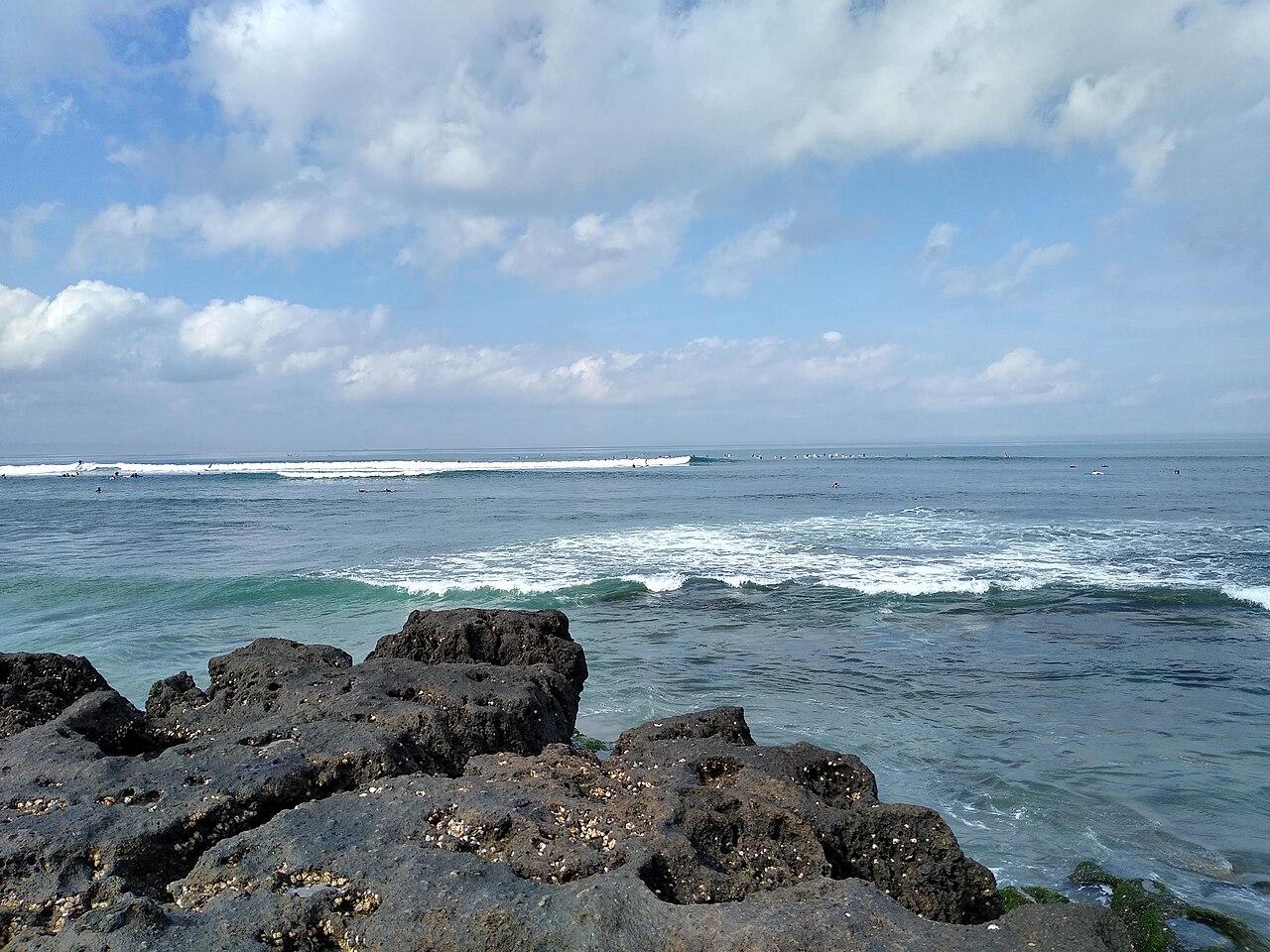 Canggu beach, Bali — real area photograph, not camp accommodation