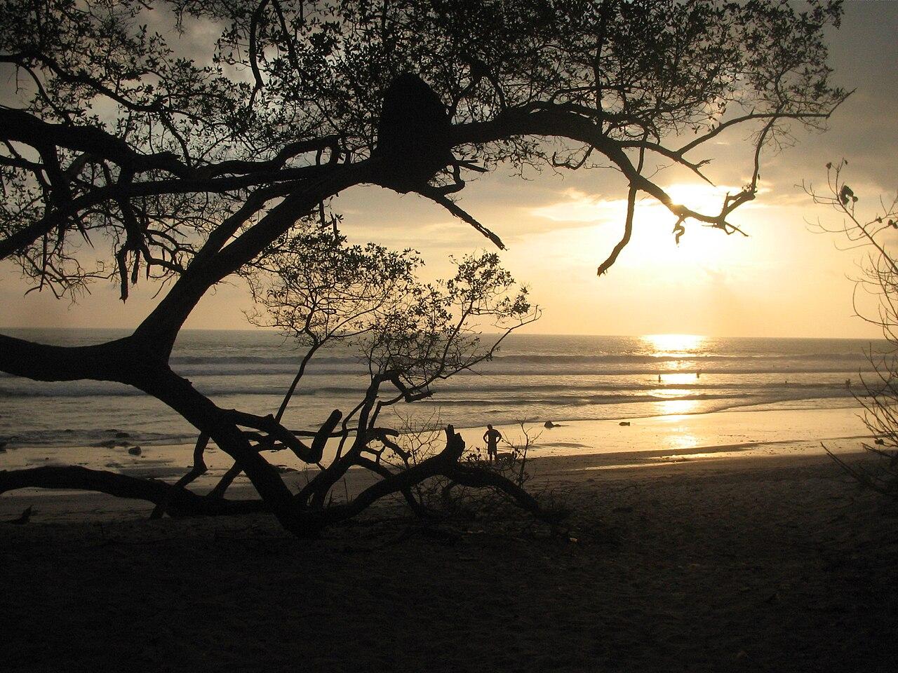 Playa Santa Teresa, Costa Rica — real area photograph, not camp accommodation
