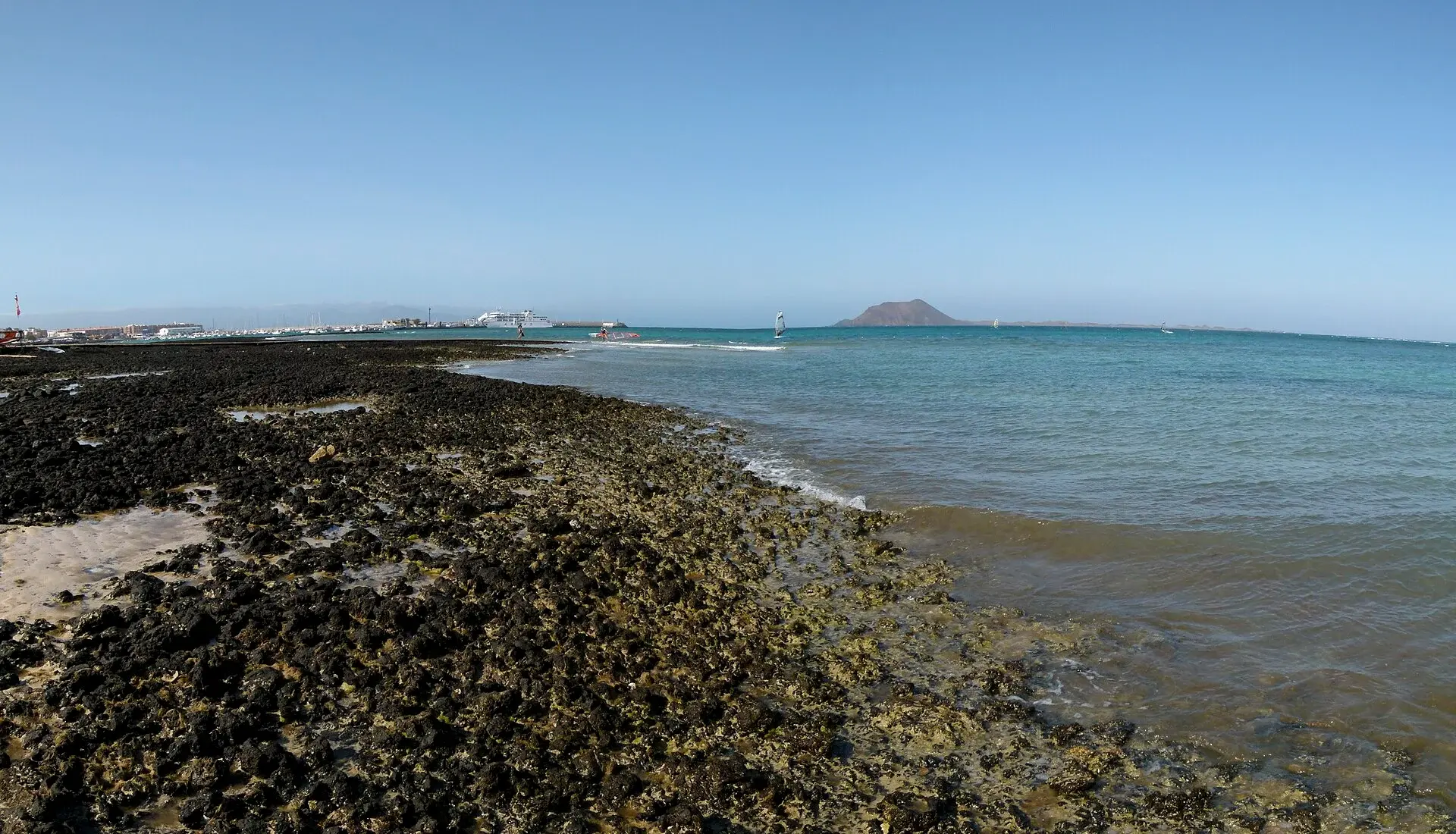 Corralejo coast, Fuerteventura — real area photograph, not camp accommodation