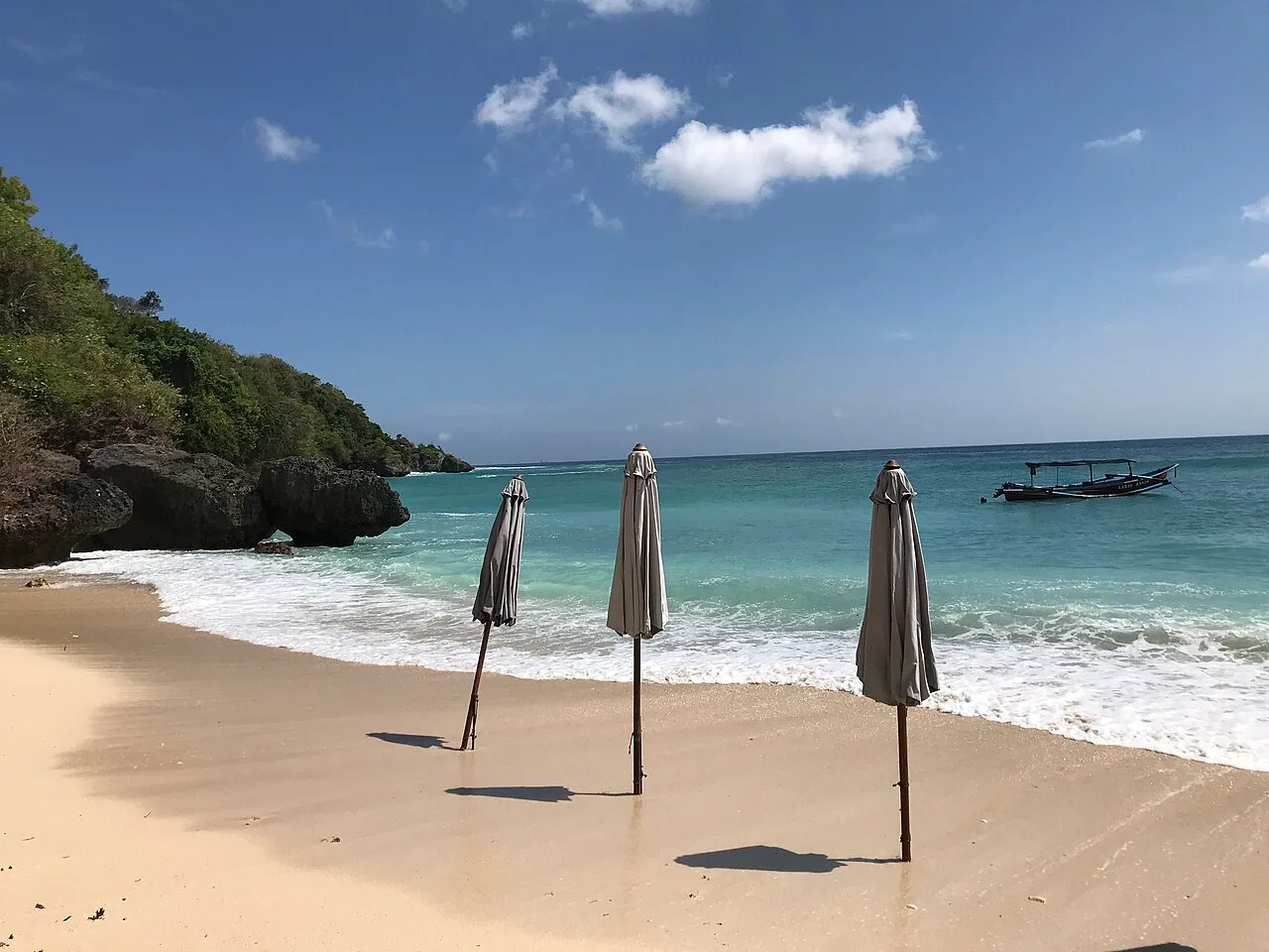 Padang Padang beach, Bali — echte Gebietsaufnahme, keine Lagerunterkunft