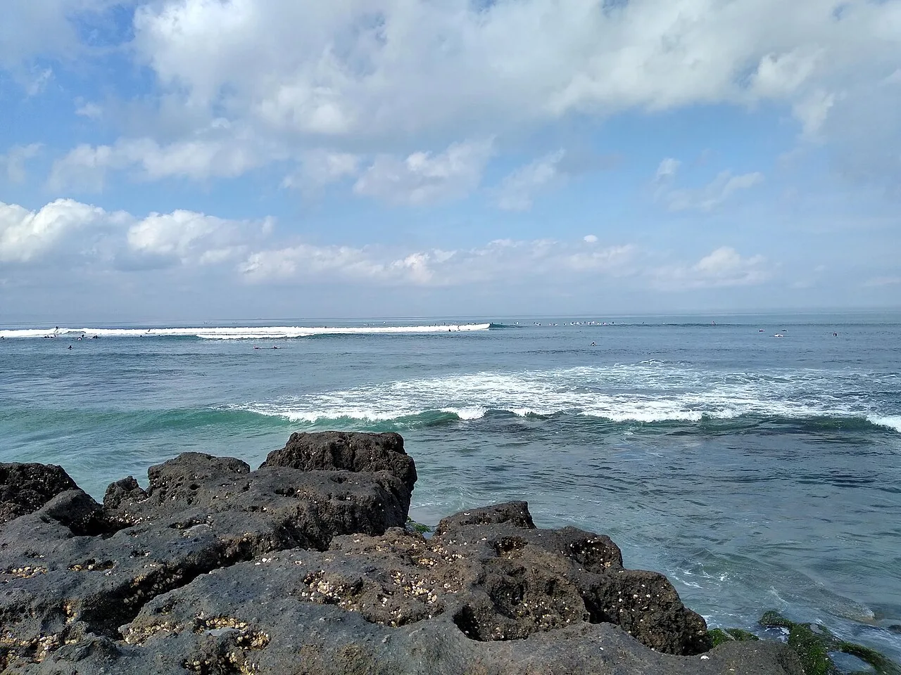 Canggu beach, Bali — real area photograph, not camp accommodation