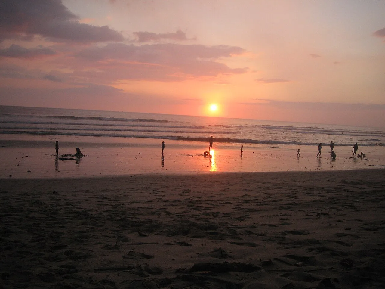Playa Santa Teresa, Costa Rica — echte Gebietsaufnahme, keine Lagerunterkunft
